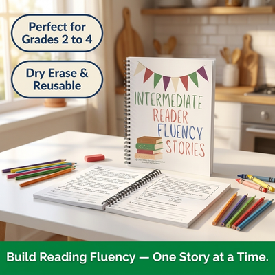 Intermediate Reading Fluency Stories for 2nd - 4th Grade