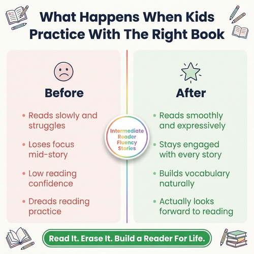 Intermediate Reading Fluency Stories for 2nd - 4th Grade